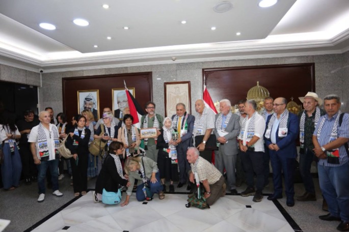 السفير الاسعد يستقبل لجنة كي لا ننسى صبرا وشاتيلا