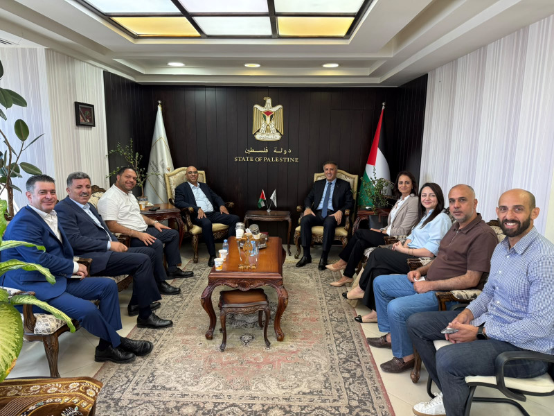 الوزير عساف يستقبل مجلس إدارة "بال تريد" ويبحث معهم تعزير دعم المنتج الفلسطيني إعلاميا