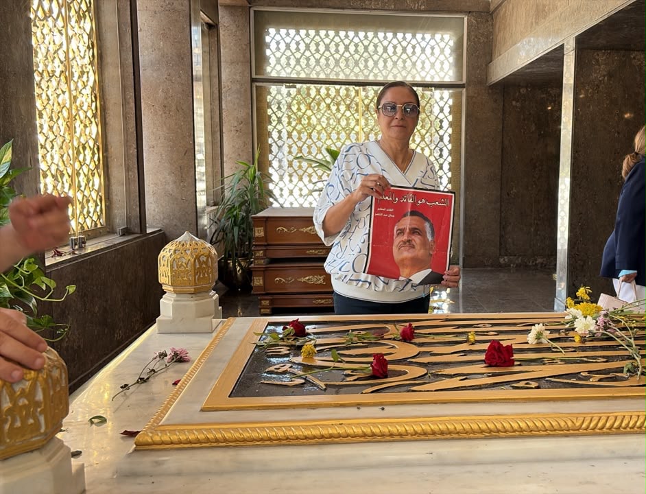 إيمان سعد تزور ضريح جمال عبد الناصر في ذكرى رحيله
