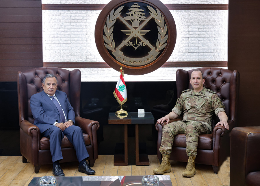 قائد الجيش يستقبل أمين عام جامعة الدول العربية