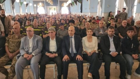 العميد خريش يسلّم بلدية بريتال سيارة إسعاف لمركز الدفاع المدني في البلدة