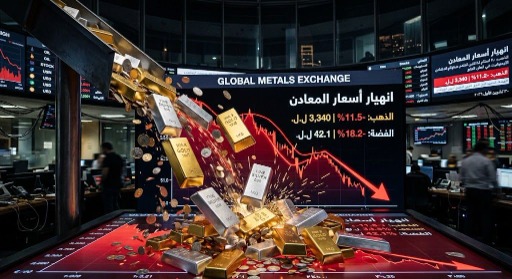 زلزال في سوق المعادن.. الذهب يواصل الانهيار ويهوي إلى أدنى مستوياته