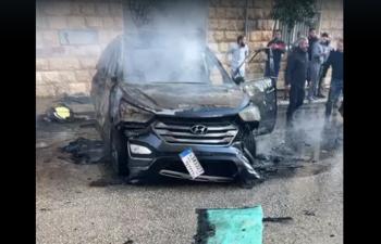 غارة جوية للاحتلال الإسرائيلي استهدفت سيارة في النبطية