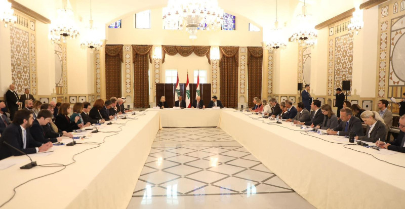 الرئيس ميقاتي يعقد لقاءً تشاورياً مع سفراء الدول المانحة لـ"الاونروا"