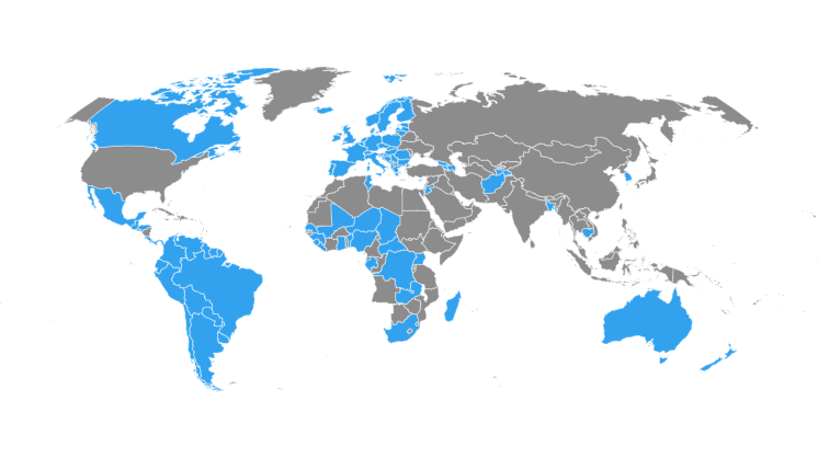خريطة تظهر الدول التي قد يُمنع نتنياهو من زيارتها