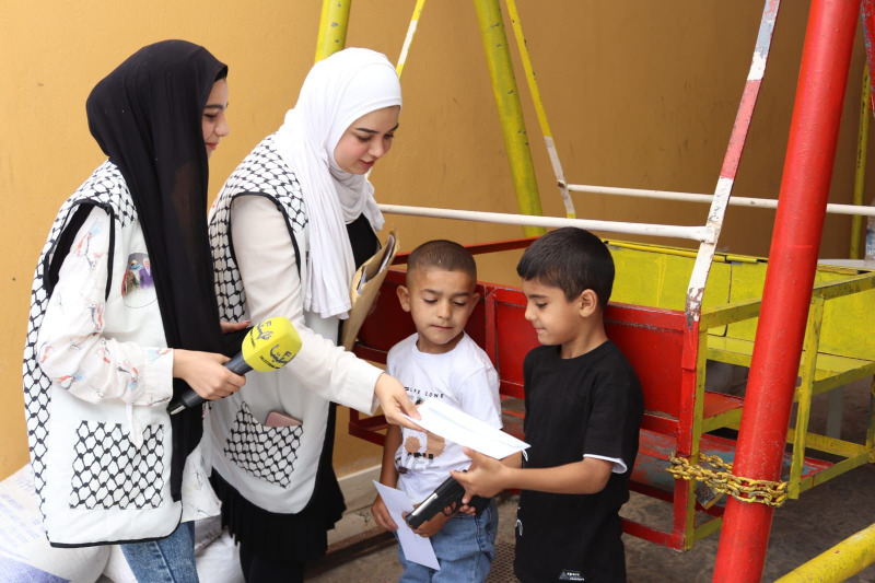 بدعمٍ من دائرة شؤون اللاجئين الفلسطينيين وسفارة دولة فلسطين في لبنان .. المكتب الطلابي لحركة "فتح" ينفذ مسابقة "رسالة إلى غزة"