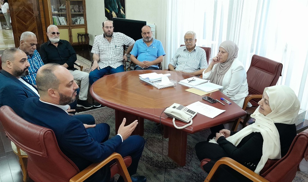 بهية الحريري التقت وفد "جبهة التحرير الفلسطينية"  يوسف اليوسف: لمسنا حرصها على وحدة الشعب الفلسطيني وخياره الوطني