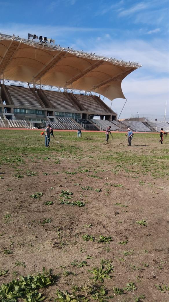 بلدية صيدا: تركيب أعمدة إنارة بالطاقة الشمسية في مدينة الحريري الرياضية والشرطة تواصل إزالة المخالفات