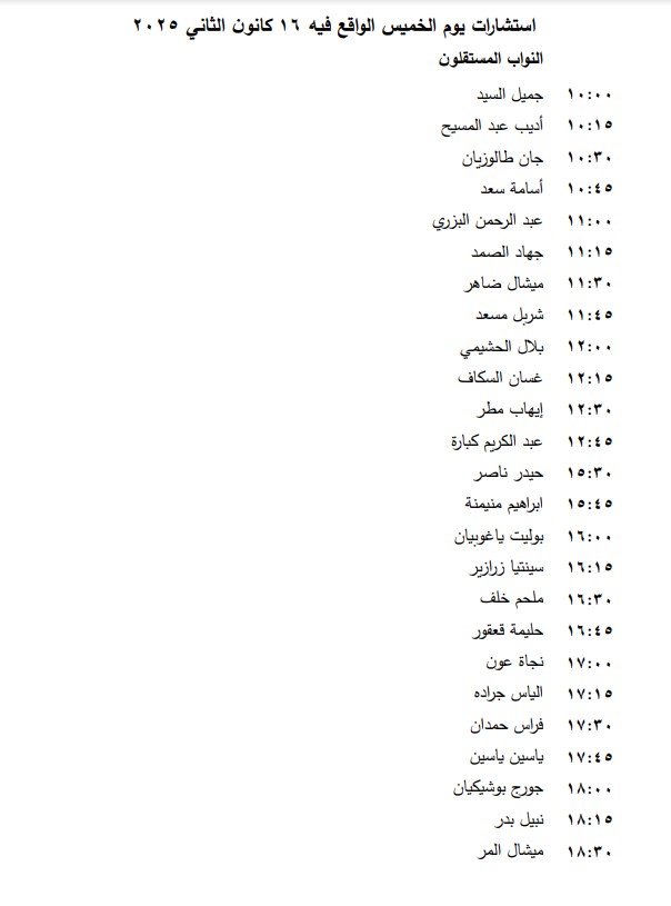 إليكم مواعيد "استشارات التأليف" في مجلس النواب