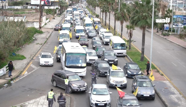 "الحزب" واكب مشاركة عشرات الآلاف من صيدا والجوار بمراسم تشييع السيدين الشهيدين