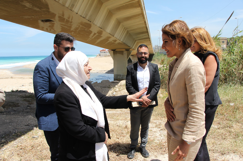 وزيرة البيئة تتفقد موقع "المشروع البيئي النموذجي للحلول القائمة على الطبيعة" عند مصب الأولي