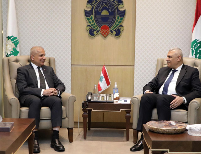 اللواء شقير يستقبل السفير الأردني والقائم بالاعمال العراقي