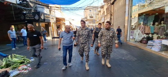 حملة إزالة مخالفات في سوق صيدا التجاري بمؤازرة أمن الدولة..  حجازي: لا يمكن القبول باستمرار الفوضى والتسيّب