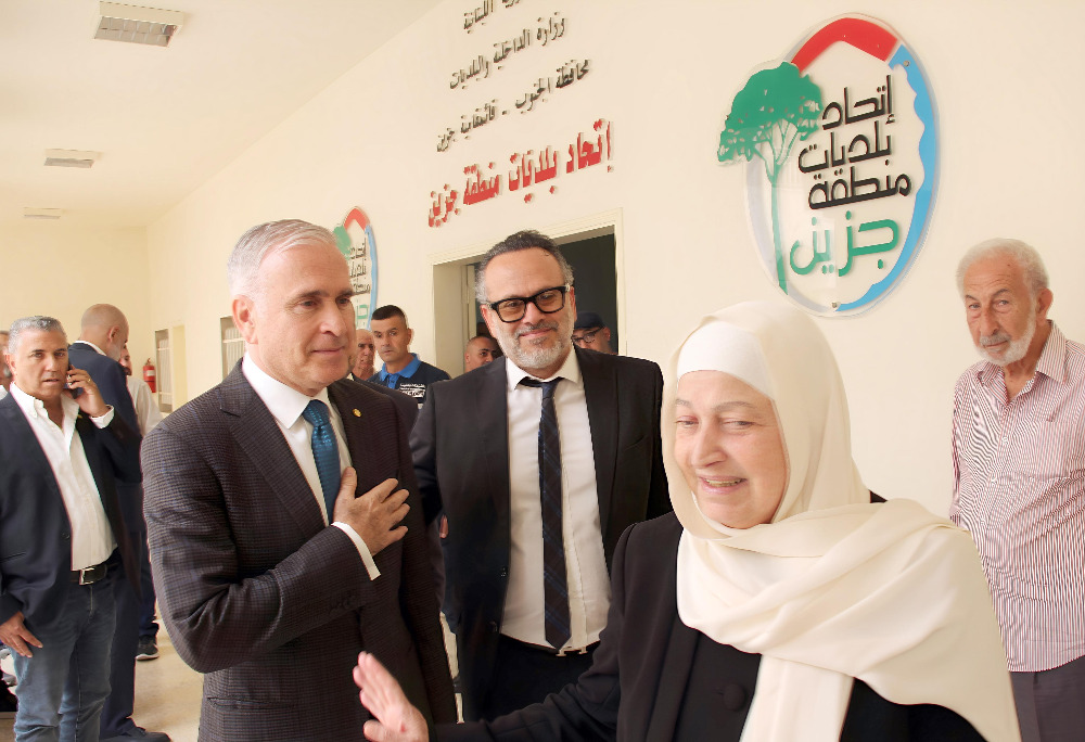 بهية الحريري تزور اتحاد بلديات جزين وتقدم التهاني لرومانوس ونخلة والأعضاء