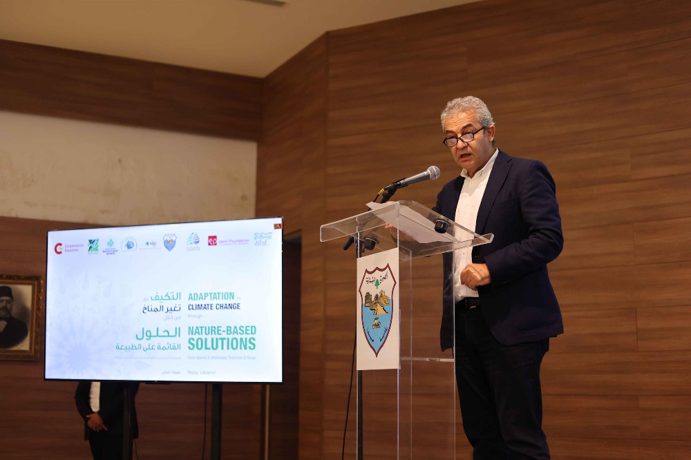 جلسة عرض ونقاش في بلدية صيدا للمشروع النموذجي: "التكيّف مع تغير المناخ من خلال الحلول القائمة على الطبيعة"