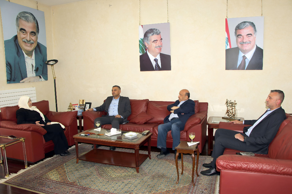 بهية الحريري تعرض الأوضاع الأمنية مع العميد حرب والمقدم الحاج شحادة