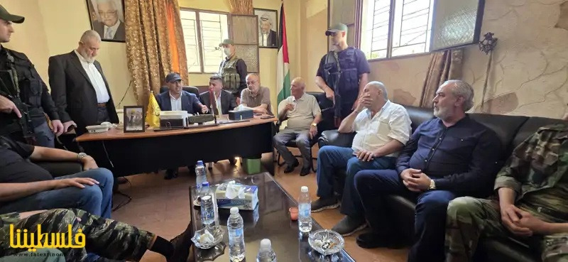 اللواء العبد يزور مخيم عين الحلوة ويؤكد اهتمام القيادة الوطنية بأمن أبناء الشعب الفلسطيني
