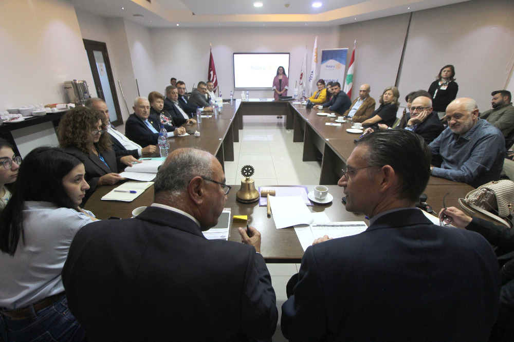 الأسرة الروتارية الصيداوية تستقبل محافظ المنطقة 2452 بيتر آشيجيان