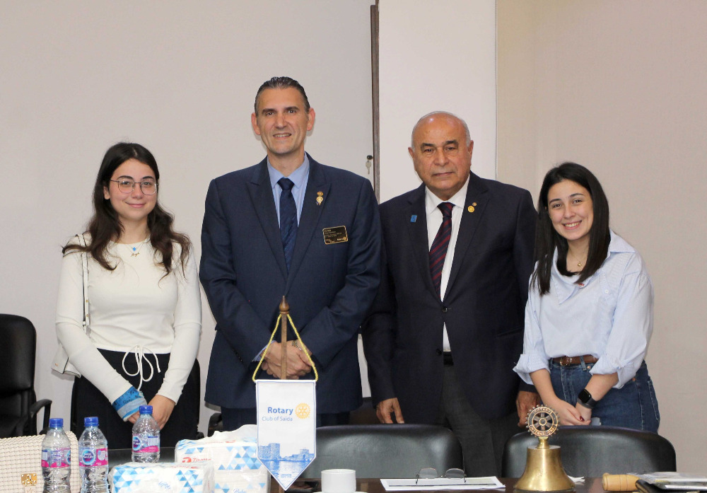 الأسرة الروتارية الصيداوية تستقبل محافظ المنطقة 2452 بيتر آشيجيان