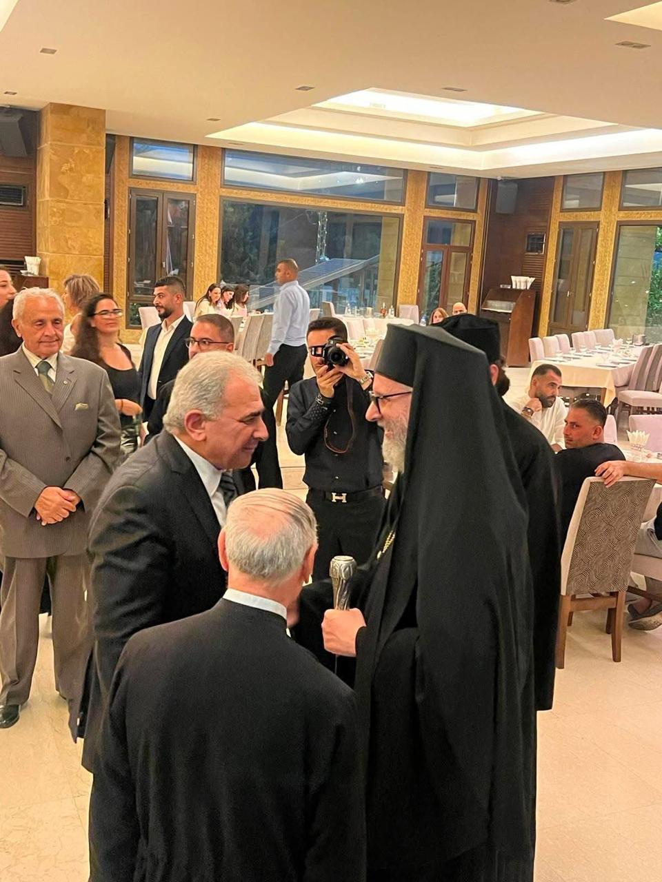 السفير الاسعد يلبي دعوة رعية كنيسة الصعود الالهي للروم الارثوذكس - كفر حباب - غزير