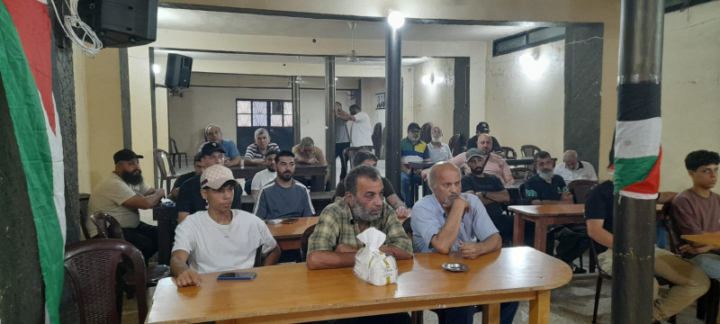 قطاع العمال في الجبهة الديمقراطية ينظم ندوة حول خدمات "الأونروا" في مخيم عين الحلوة