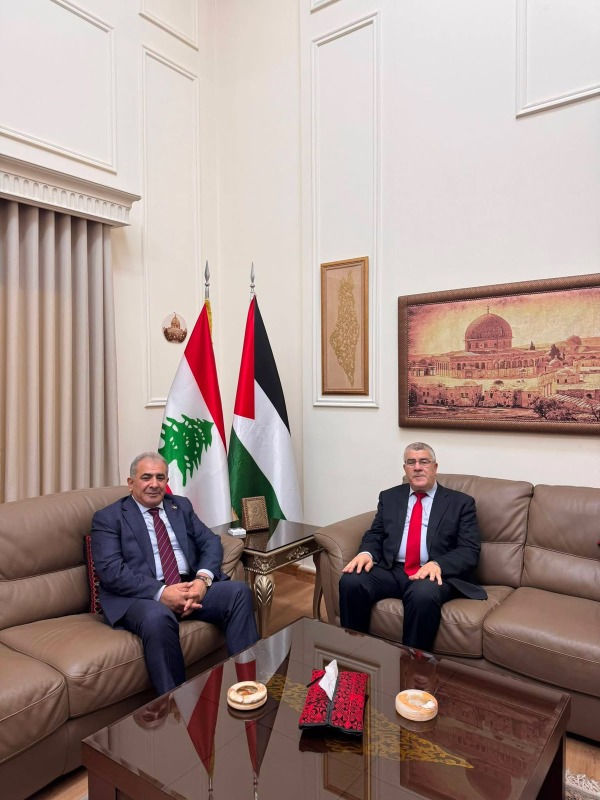 السفير الاسعد يستقبل سفير الجزائر في لبنان