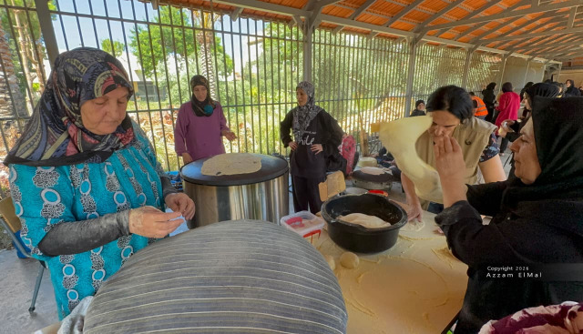 يوم قروي في مركز استقبال النازحين بمعهد صيدا الفني يعيد لأهالي الجنوب أجواء الضيعة