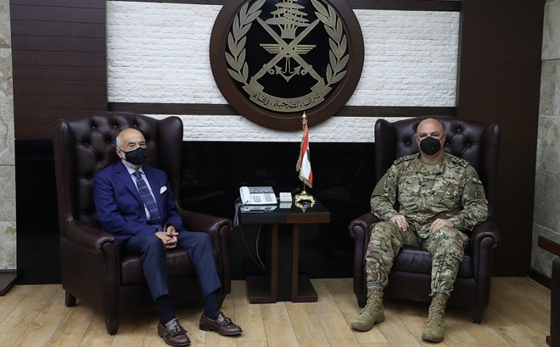 قائد الجيش استقبل شهيب والسفير السوري