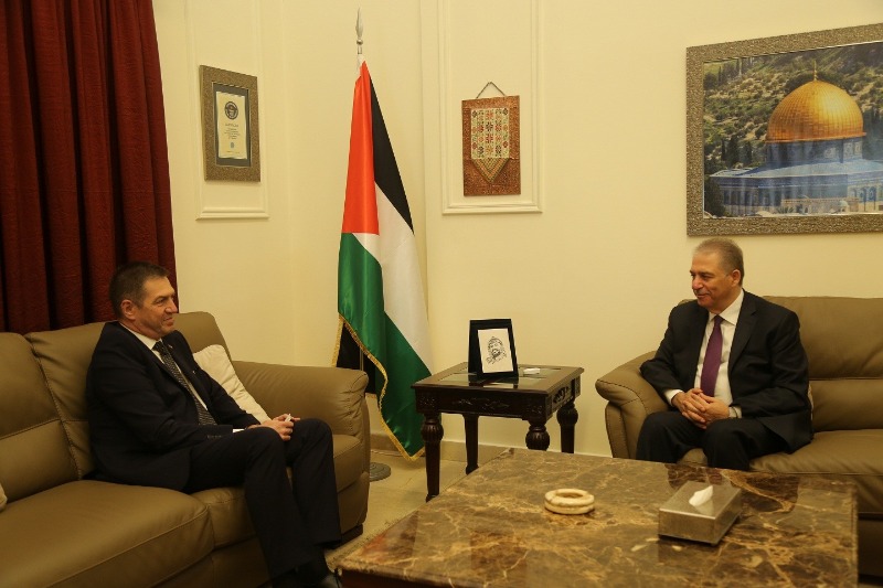 السفير دبور اطلع سفير رومانيا على الاعتداءات الاسرائيلية في القدس