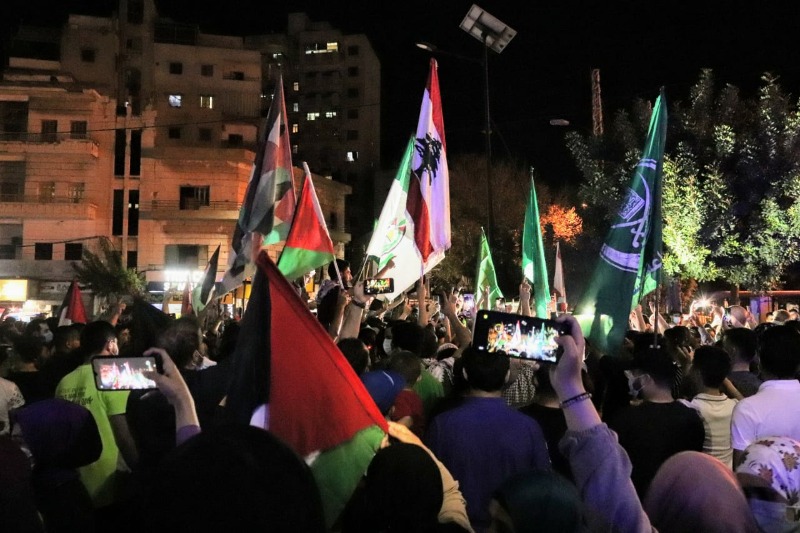 وقفة تضامنية مع القدس وغزة بدعوة من الجماعة الإسلامية وحركة حماس