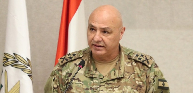 ماكرون التقى قائد الجيش:لدعم الجيش اللبناني لما في ذلك من استقرار للبنان