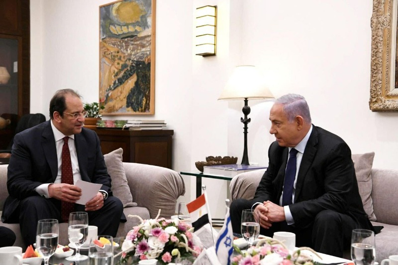 نتنياهو يبحث ورئيس المخابرات المصرية ملف غزة والجنود الاسرى