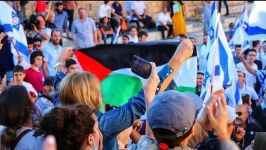 من هي السيدة التي رفعت علم فلسطين وسط "مسيرة الأعلام" في القدس المحتلة؟