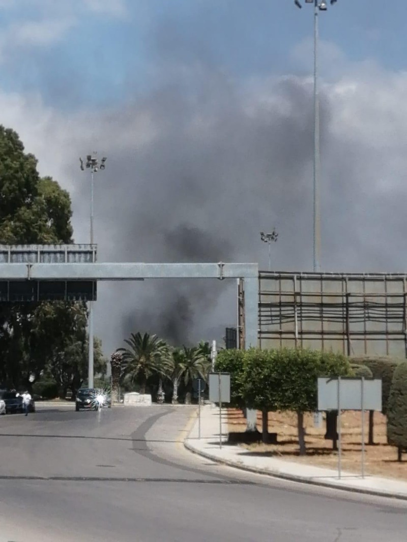 حريق كبير داخل مطار بيروت ولم تعرف التفاصيل بعد