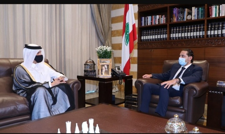 الحريري عرض مع وزير الخارجية القطري المستجدات السياسية والعلاقات الثنائية