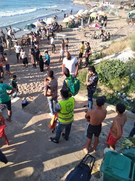 إنقاذ 3 اشخاص من الغرق عند شاطئ الغازية