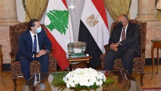 شكري التقى الرئيس الحريري: مصر تدعم لبنان الشقيق