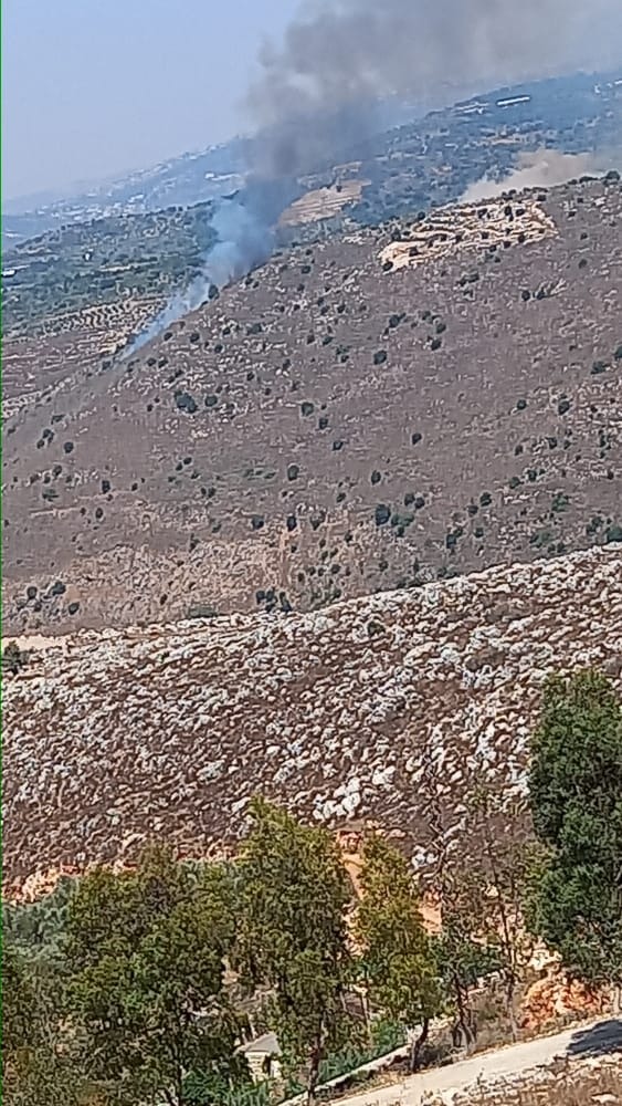 ‏قصف مدفعي للعدو يستهدف محيط بلدة ابل السقي جنوب لبنان