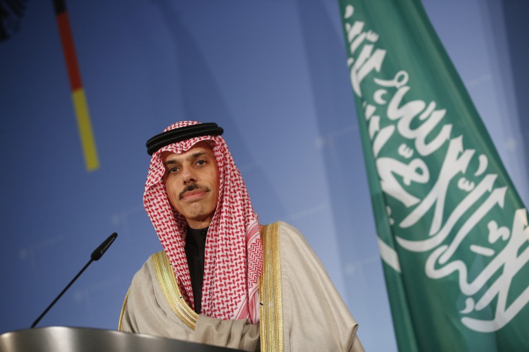 وزير الخارجية السعودي يؤكد موقف المملكة بانه لا تطبيع ولا علاقات مع "اسرائيل"