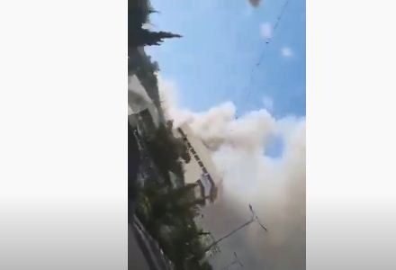 بالفيديو.. حريق ضخم يلتهم مستوطنة كريات شمونة