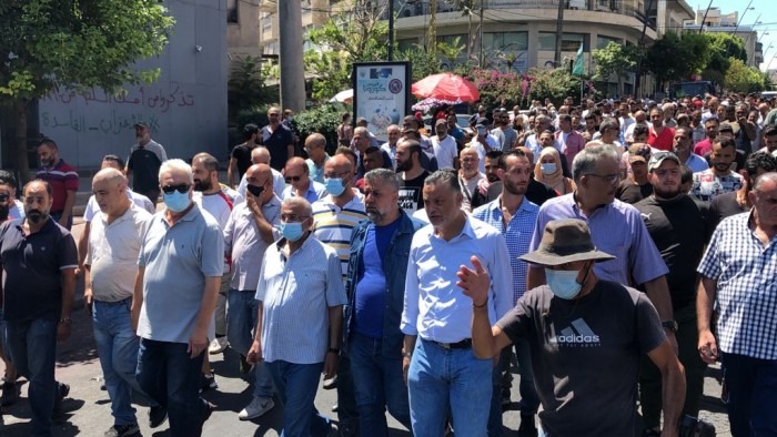 مسيرة راجلة يتقدمها النائب أسامة سعد تجوب شوارع صيدا