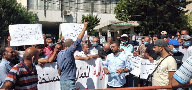 اضراب مفتوح لنقابة مستخدمي وعمال مياه لبنان الجنوبي