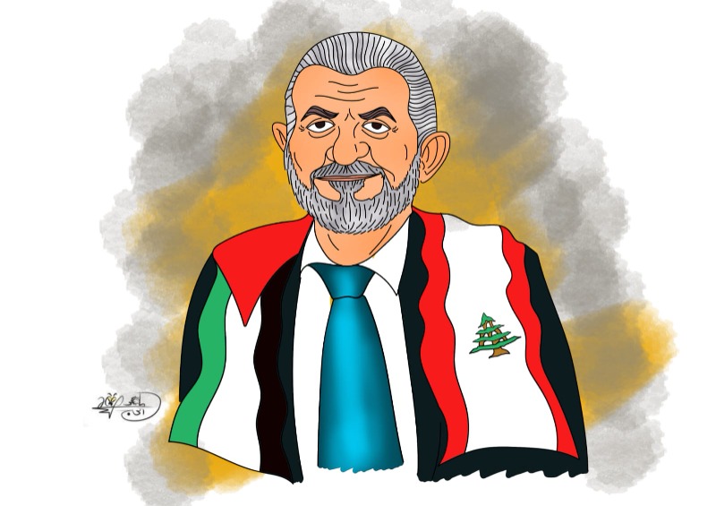 تحية إلى وزير العمل اللبناني مصطفى حسين بيرم... بريشة الرسام الكاريكاتيري ماهر الحاج