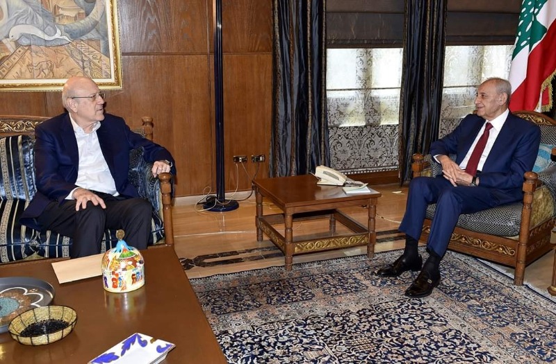 الرئيس ميقاتي بعد لقائه الرئيس بري: لا مانع في زيارة سوريا إذا كان ذلك لا يعرض لبنان لعقوبات