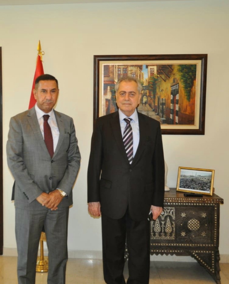 السفير حيدر البراك يلتقي السفير السوري في بيروت