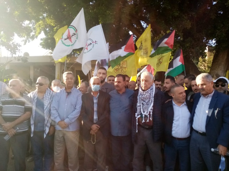 مسيرة حاشدة في ذكرى الشهيد الرمز  ياسر عرفات في مخيم البص