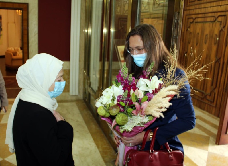 بهية الحريري تلتقي سفيرة الدانمارك بحضور السعودي وحمود