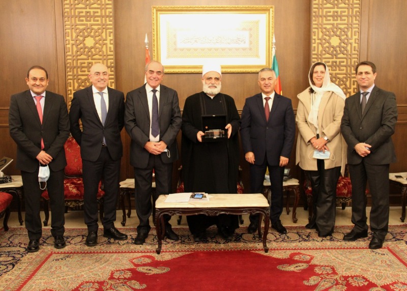 أبي المنى التقى وفدا من محكمة البرازيل وزار قبيع معزيا