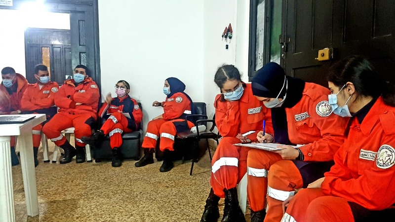 سلسلة محاضرات وورش عمل  لفوج الإنقاذ الشعبي في مؤسسة معروف سعد بالتعاون مع الصليب الأحمر اللبناني