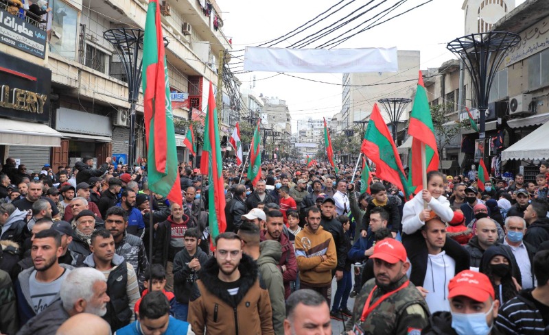 الآلاف يحيون في مسيرة حاشدة الذكرى 47 لاستشهاد المناضل معروف سعد